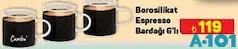 BOROSİLİKAT ESPRESSO BARDAĞI 6'LI